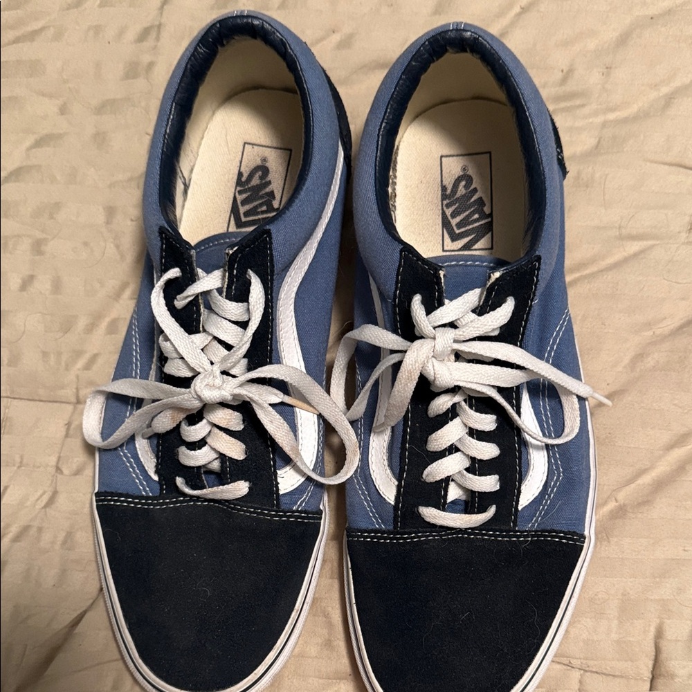 Vans Men's Navy and Black Sneakers